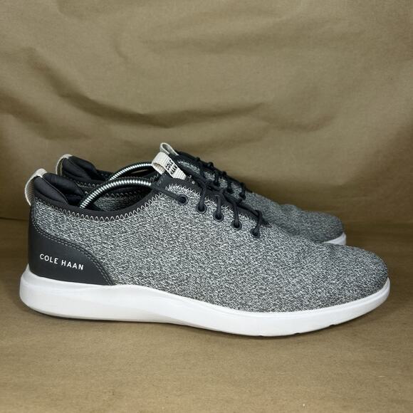 Cole Haan Men 11 GrandPlus Essex Distance Knit Oxford Nimbus Cloud Gray C30821 - Picture 2 of 11